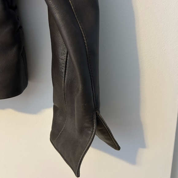 Brown Fine Leather Jacket - Picture 7 of 9